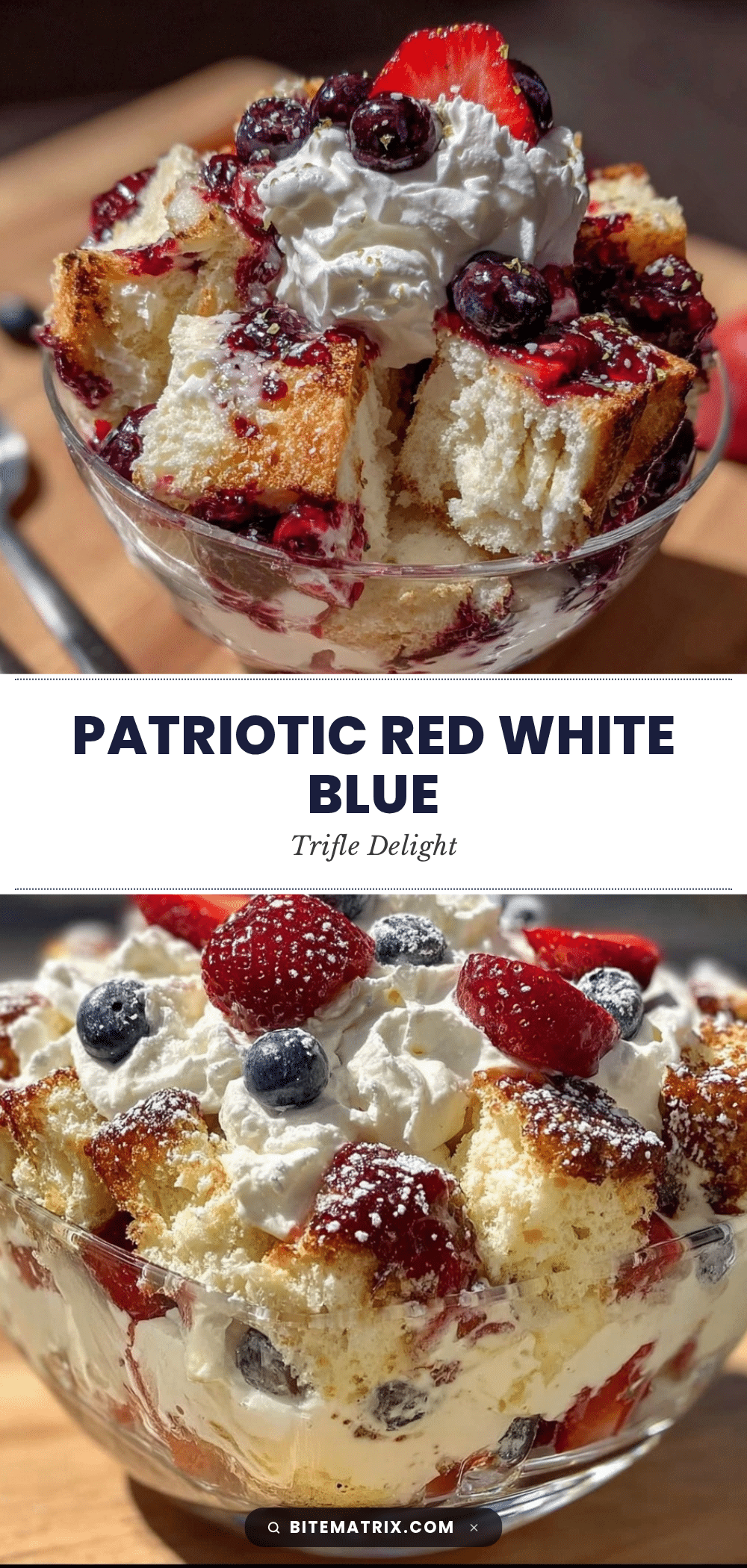 red white and blue berry trifle recipe