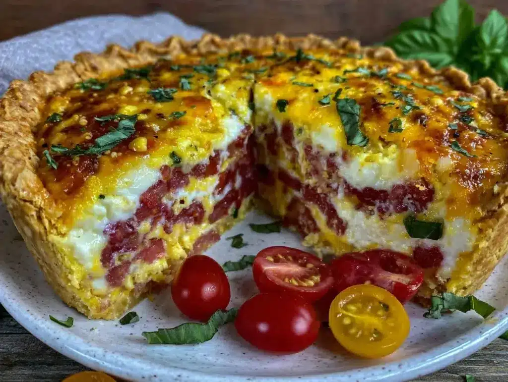 savory southern tomato pie - featured image