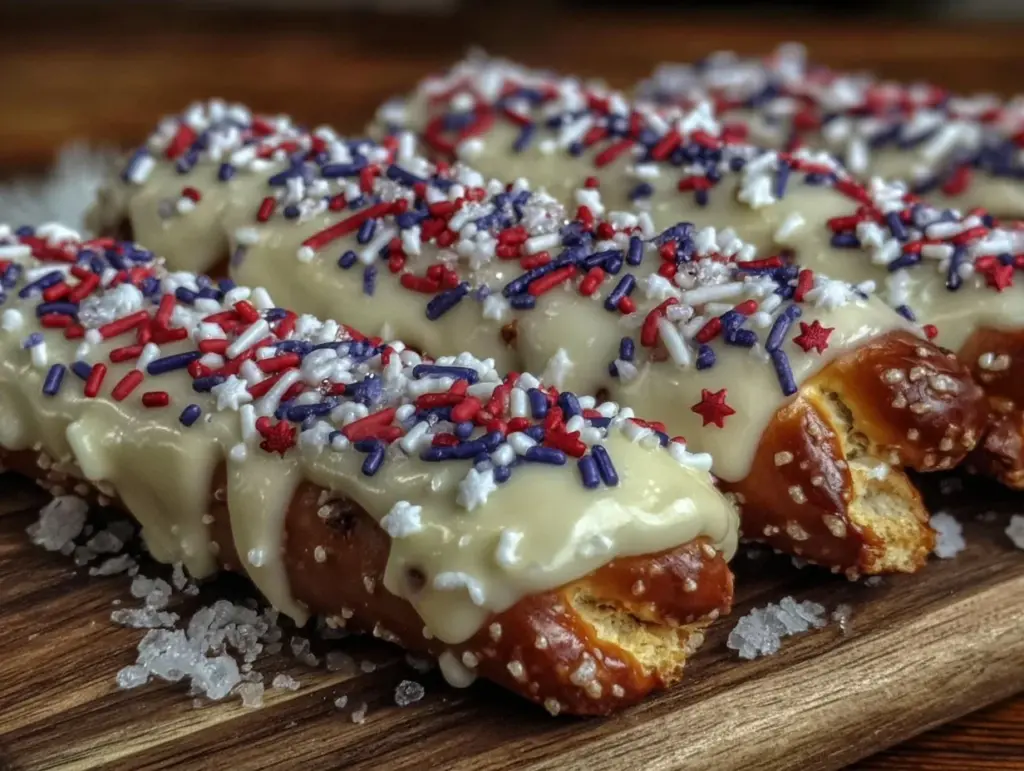 star-spangled pretzel rods - featured image