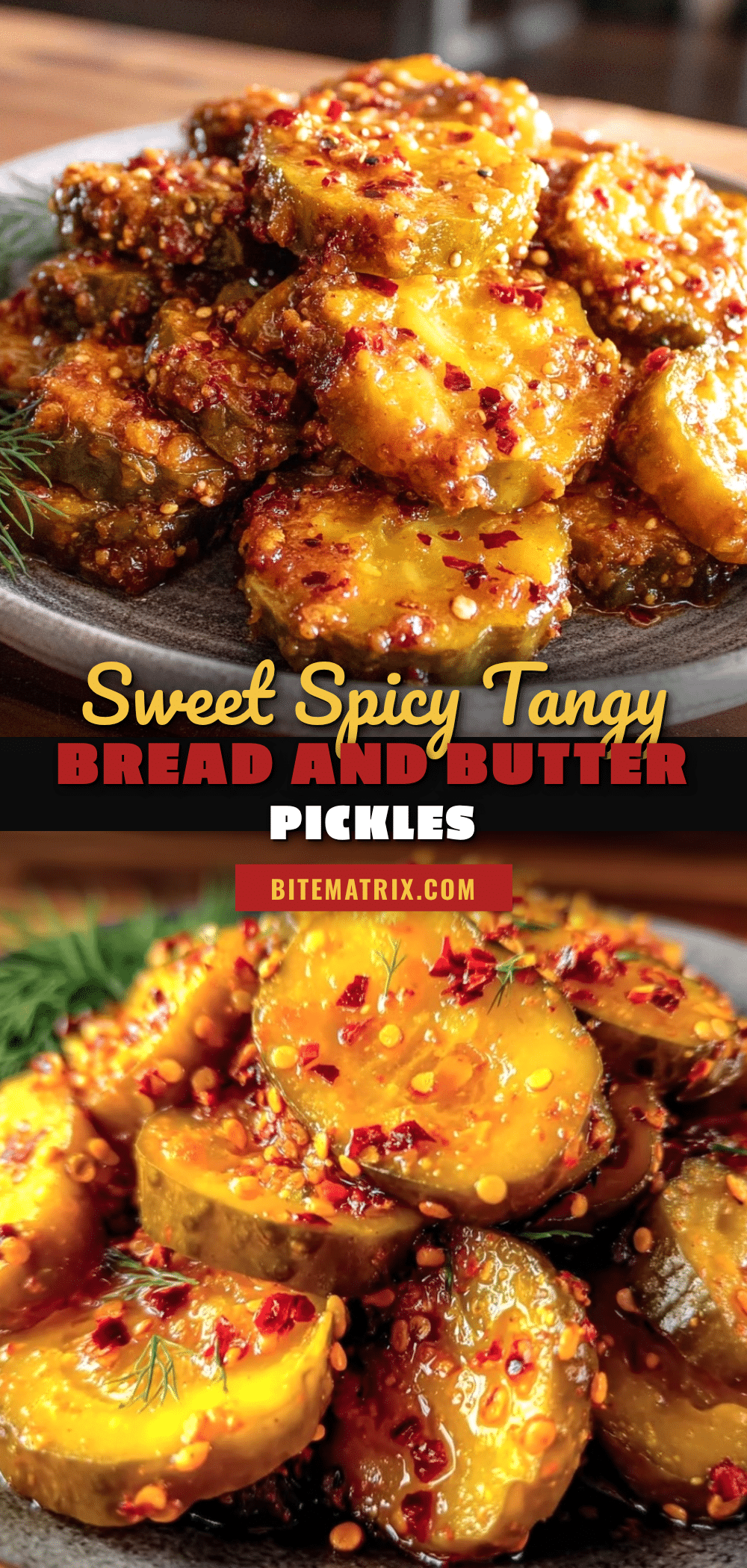 sweet and spicy bread and butter pickles recipe