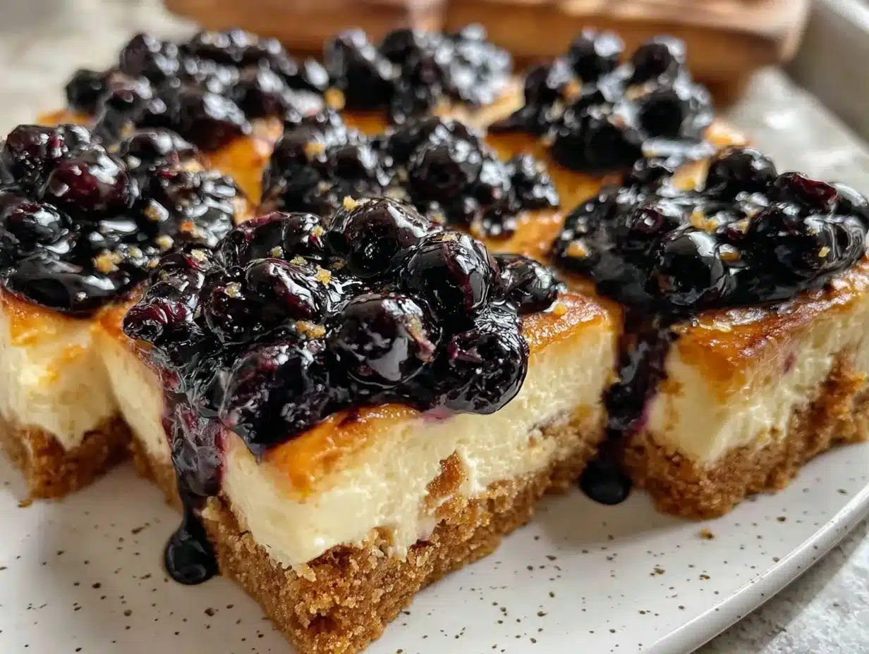 wild huckleberry lemon cheesecake bars preparation steps