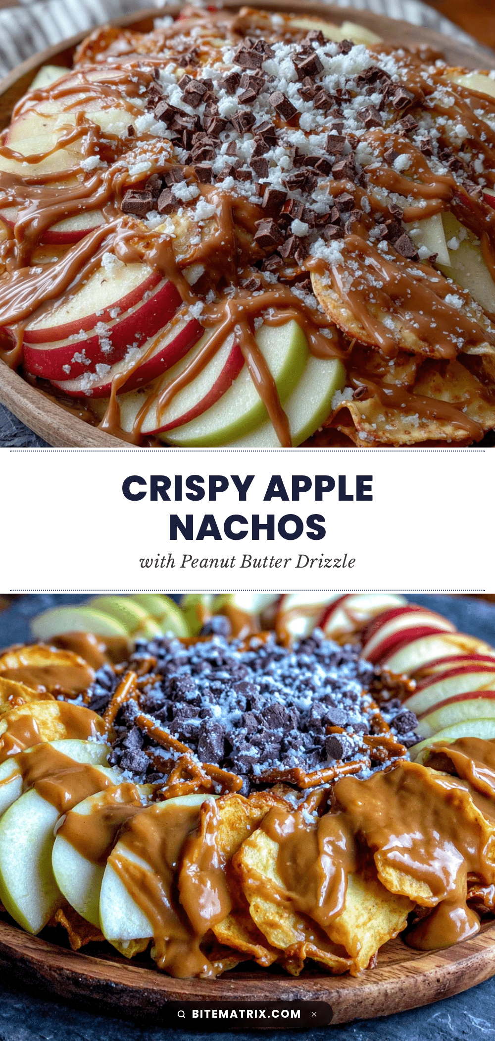 apple nachos with peanut butter drizzle recipe