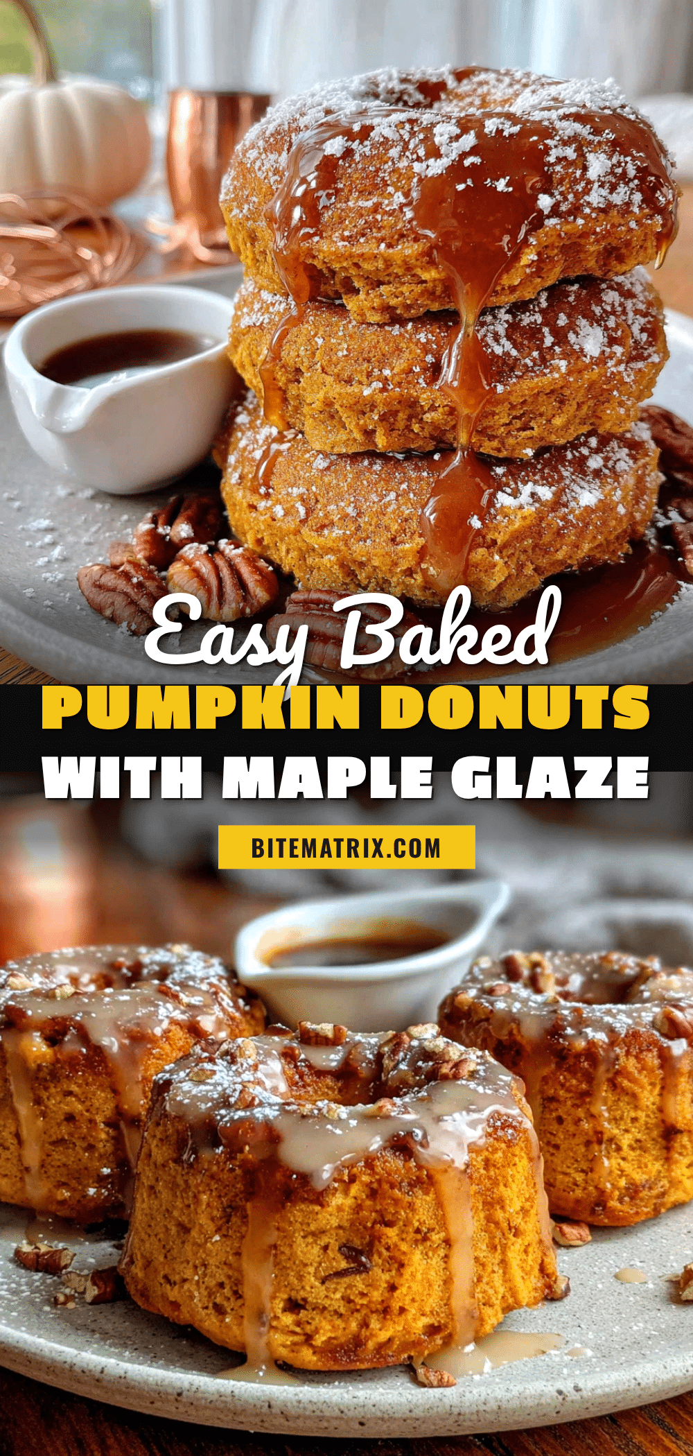 baked pumpkin donuts recipe