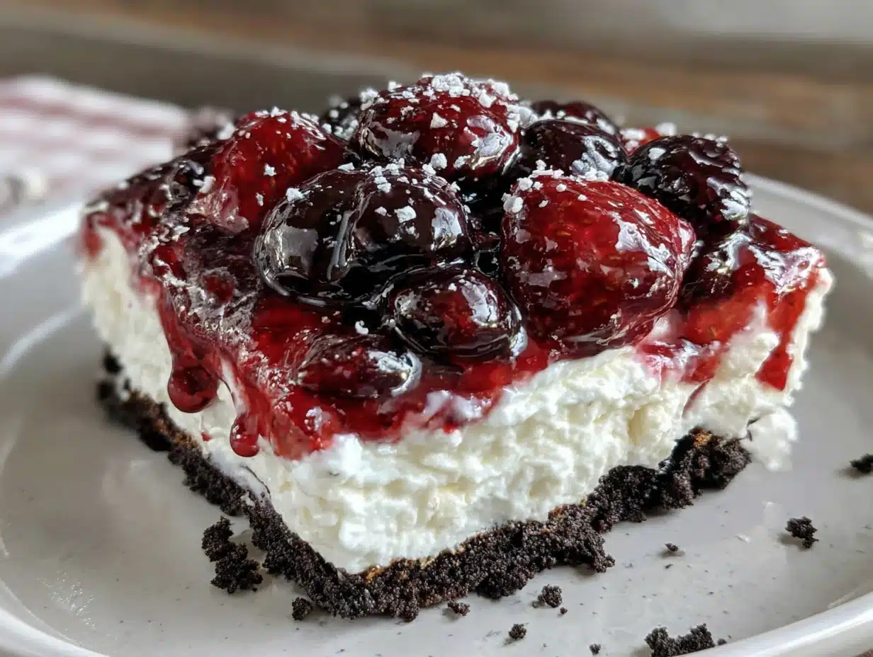 berry icebox cake - featured image