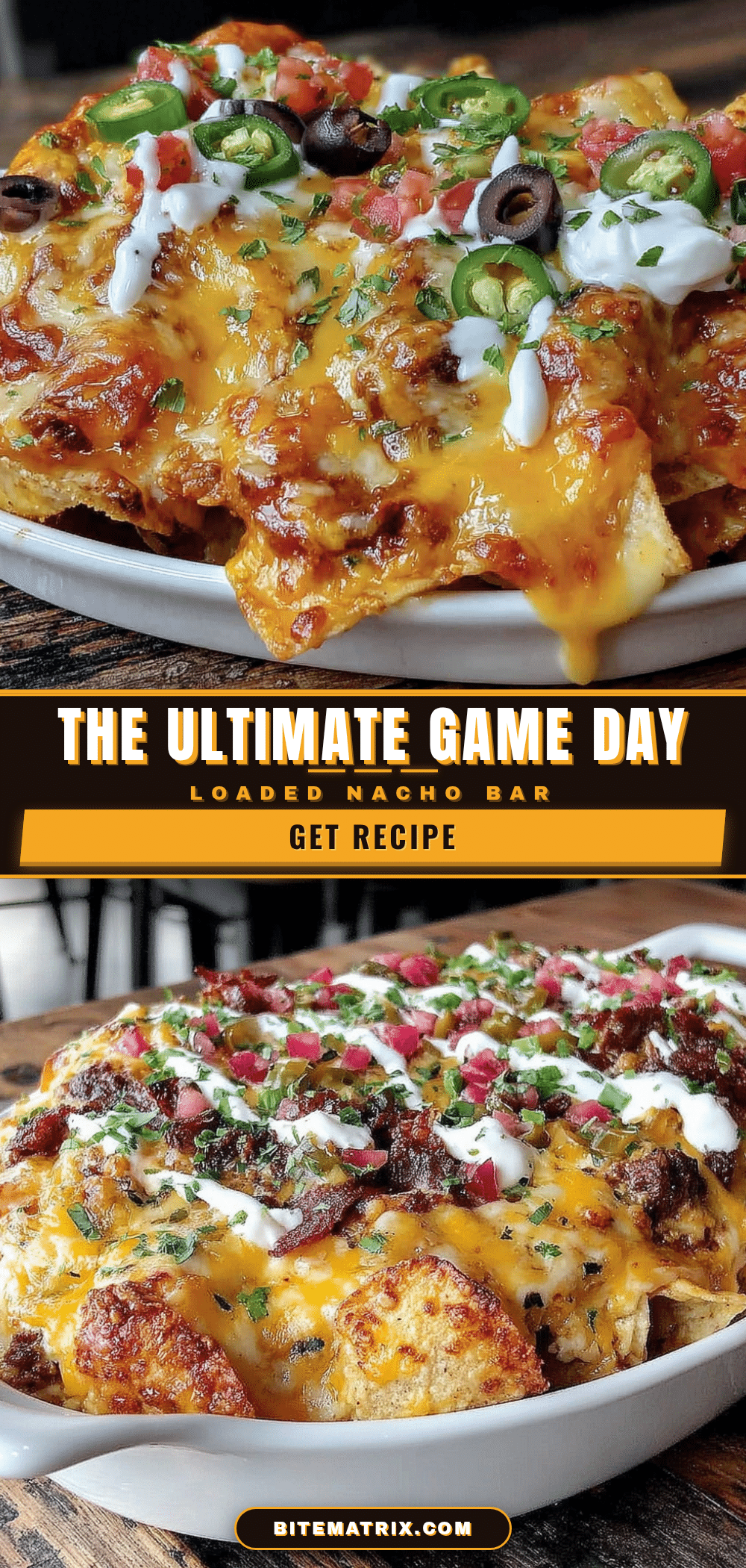 best baked loaded nacho bar for game day recipe