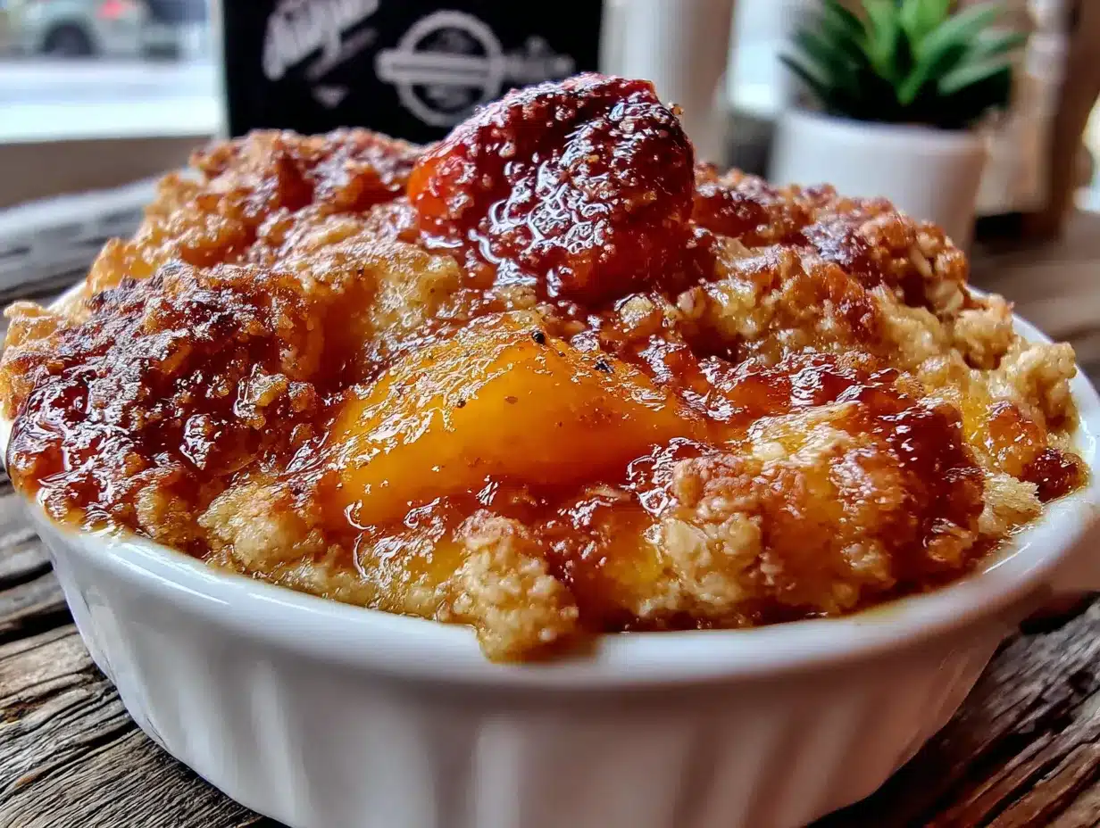 bourbon peach cobbler preparation steps