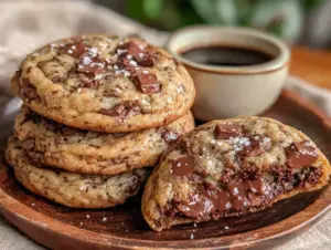 brown butter pumpkin chocolate chip cookies - featured image