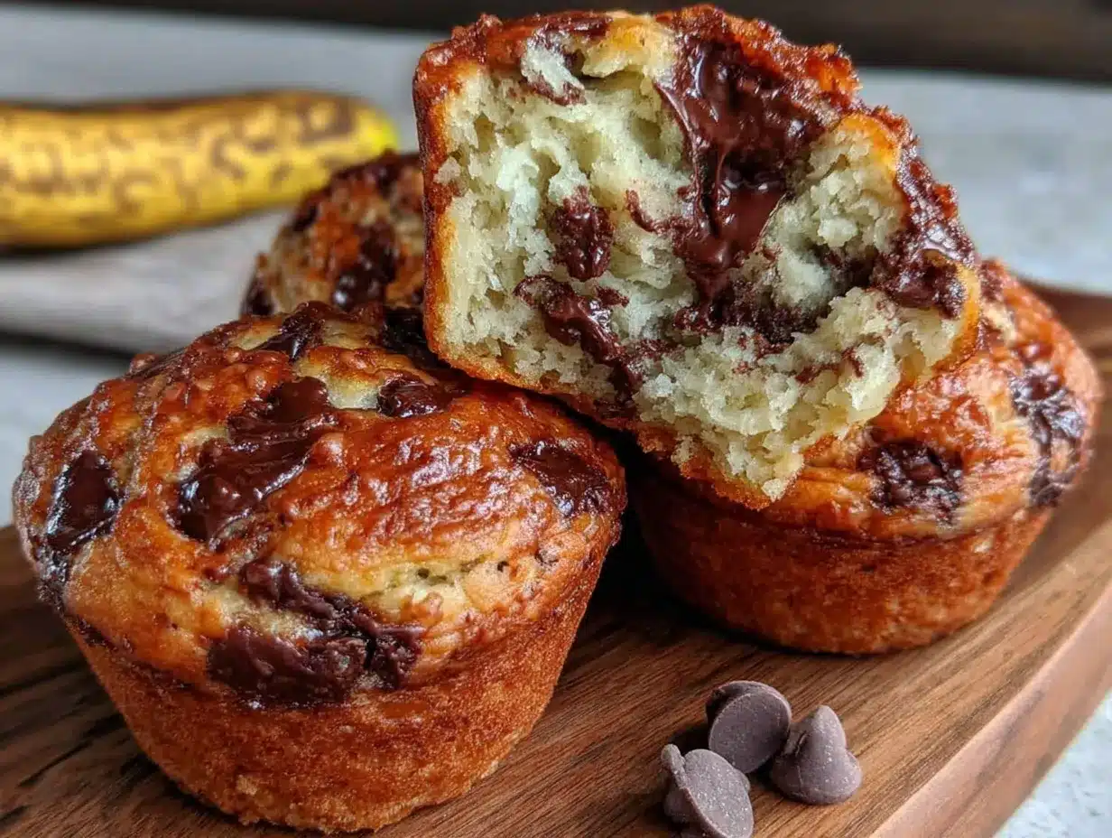 chocolate chip banana muffins preparation steps