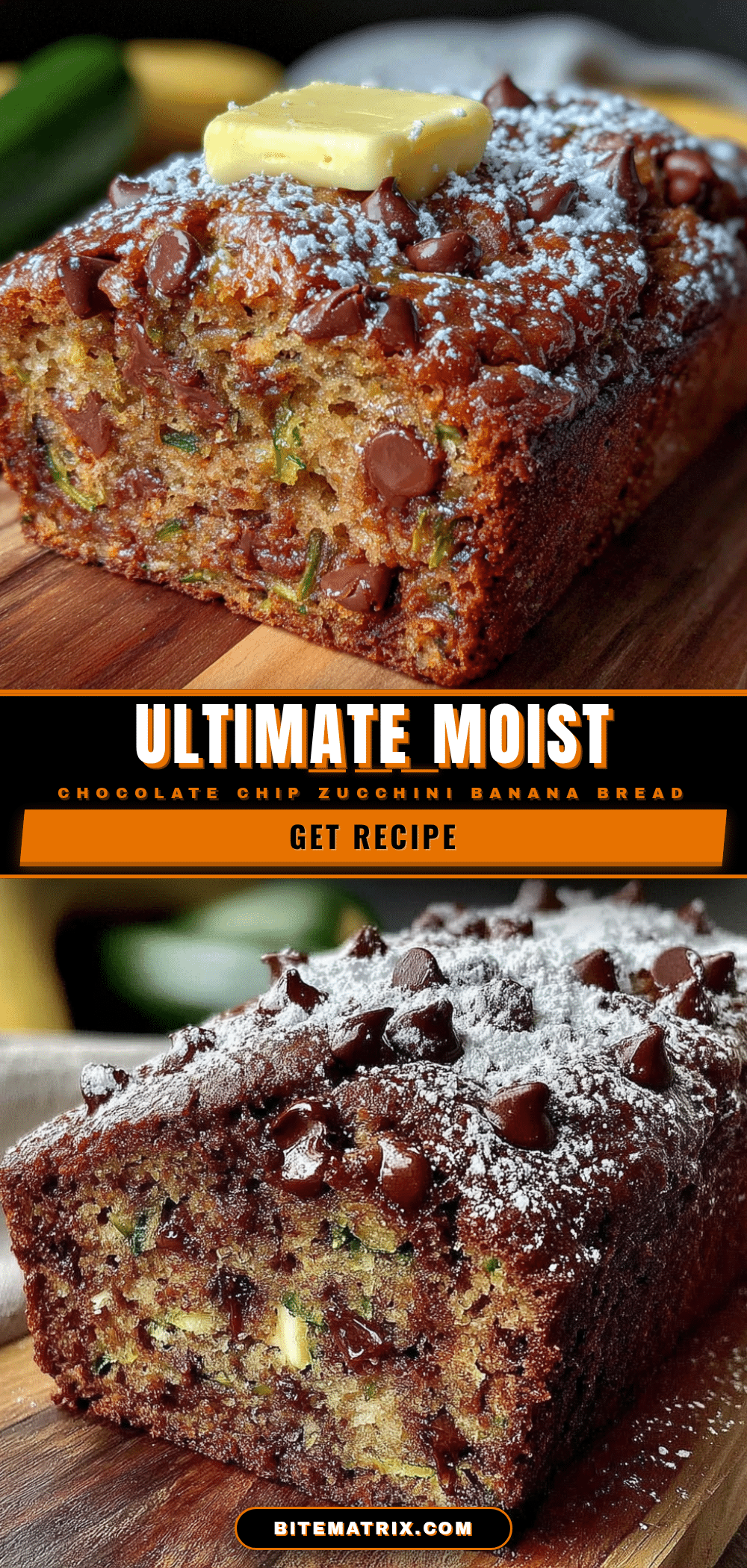 chocolate chip zucchini banana bread recipe