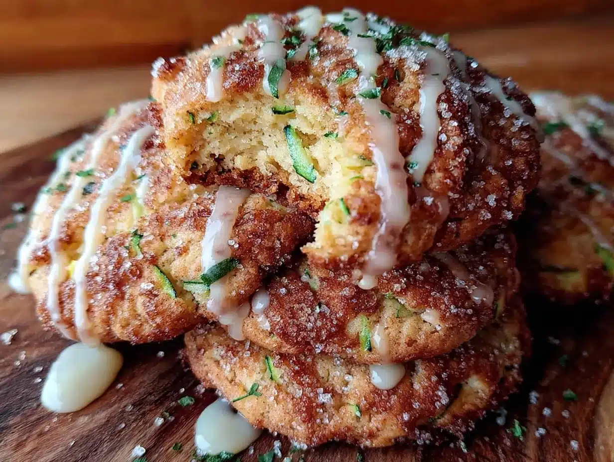 cinnamon sugar zucchini cookies preparation steps