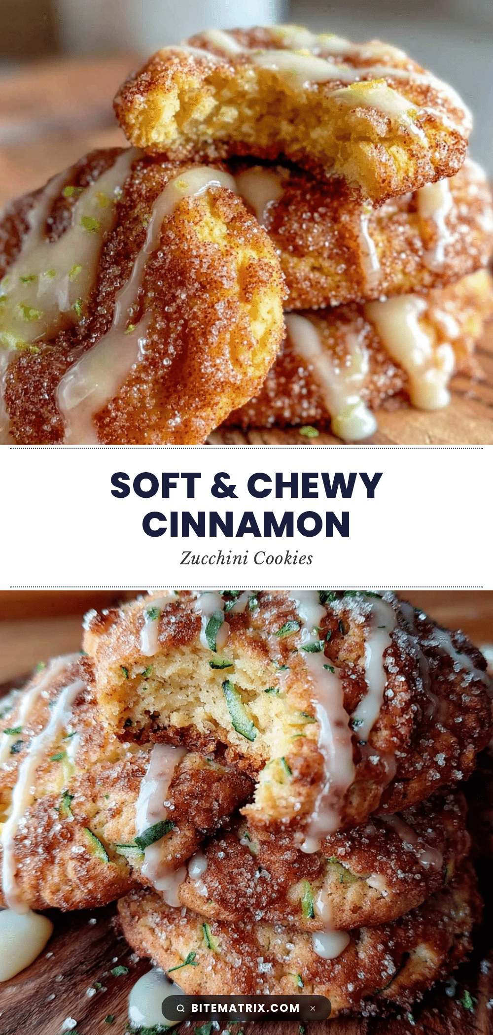cinnamon sugar zucchini cookies recipe