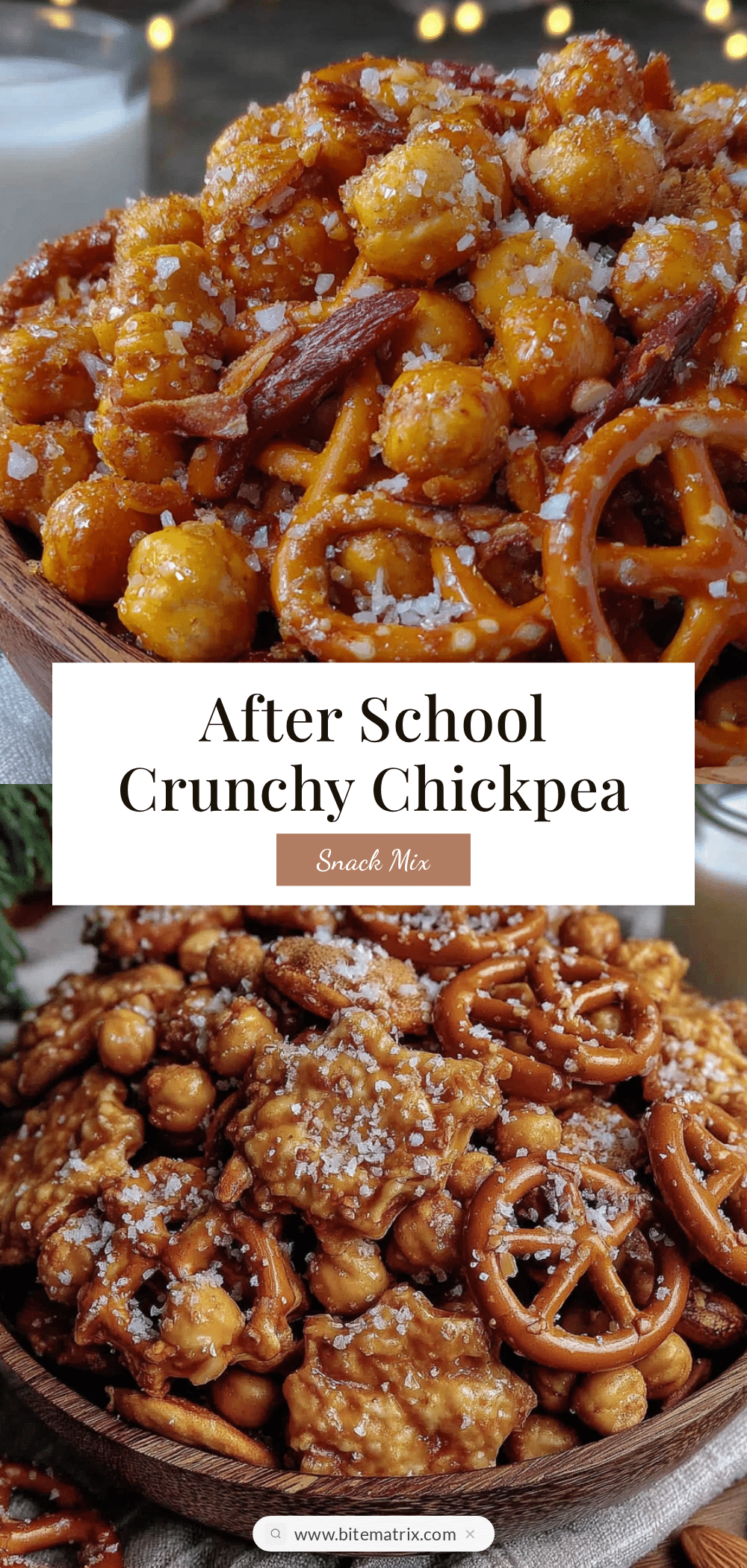 easy crunchy chickpea snack mix recipe