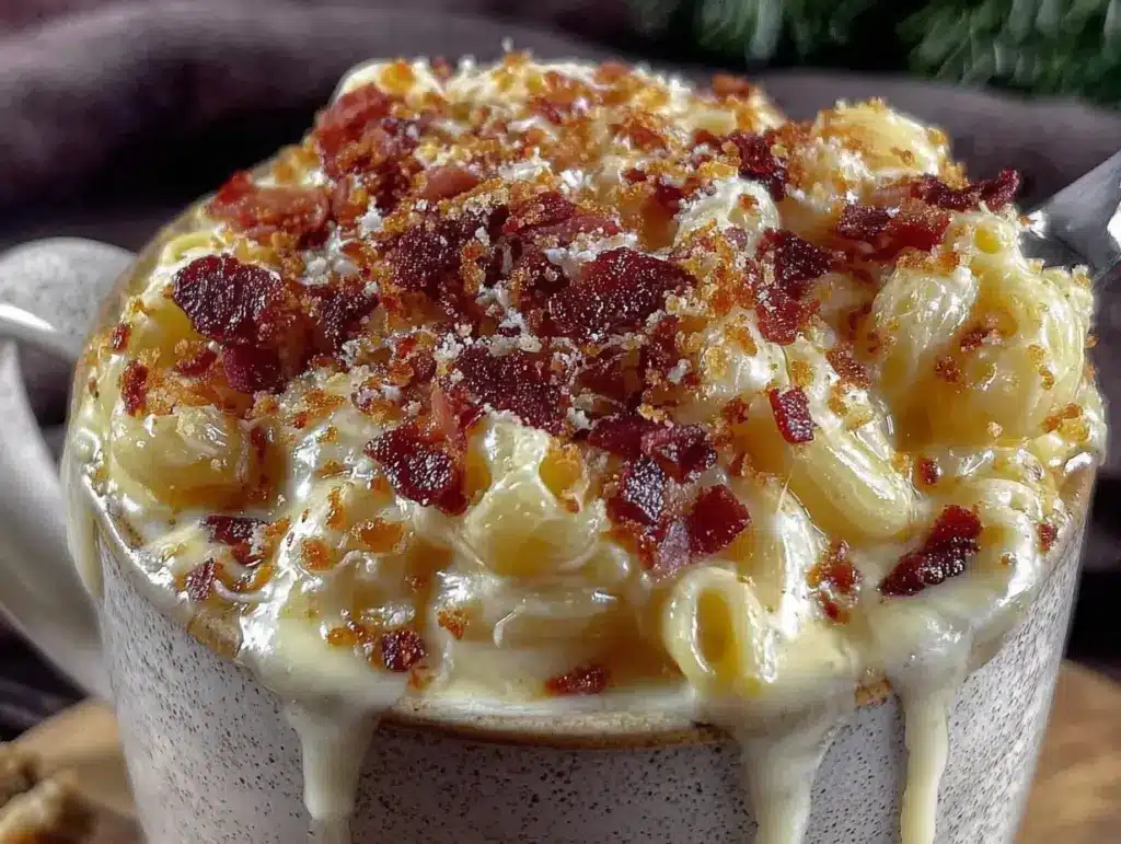 easy microwave mug mac and cheese for dorm rooms - featured image