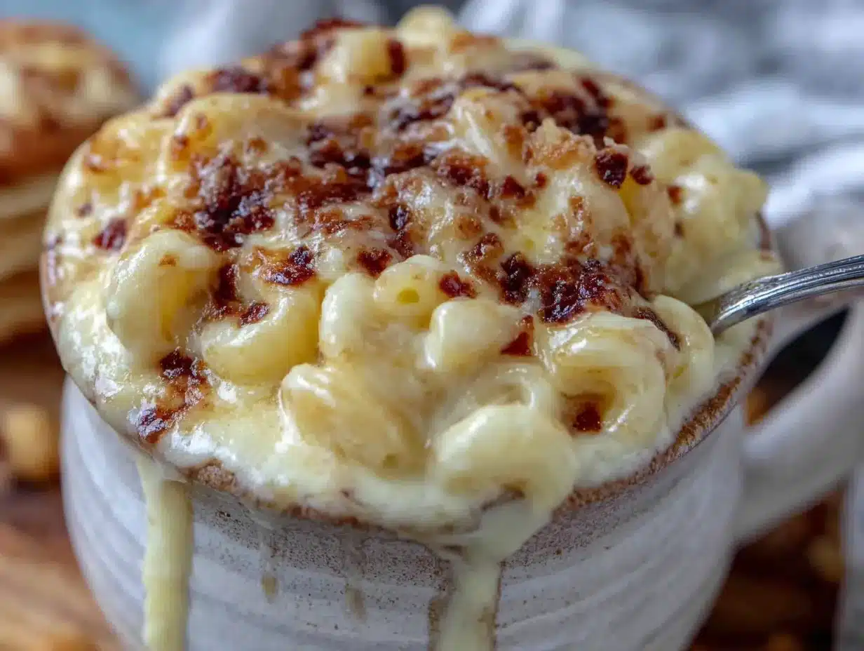 easy microwave mug mac and cheese for dorm rooms preparation steps
