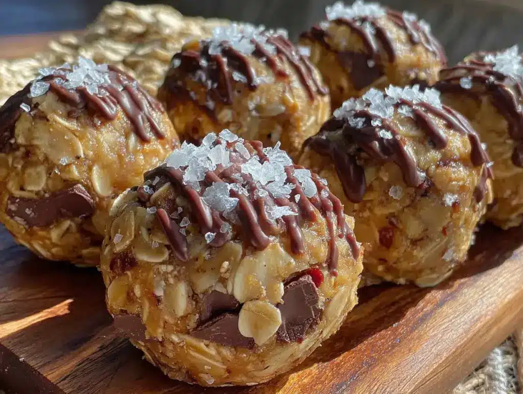 easy no-bake peanut butter granola bar bites - featured image