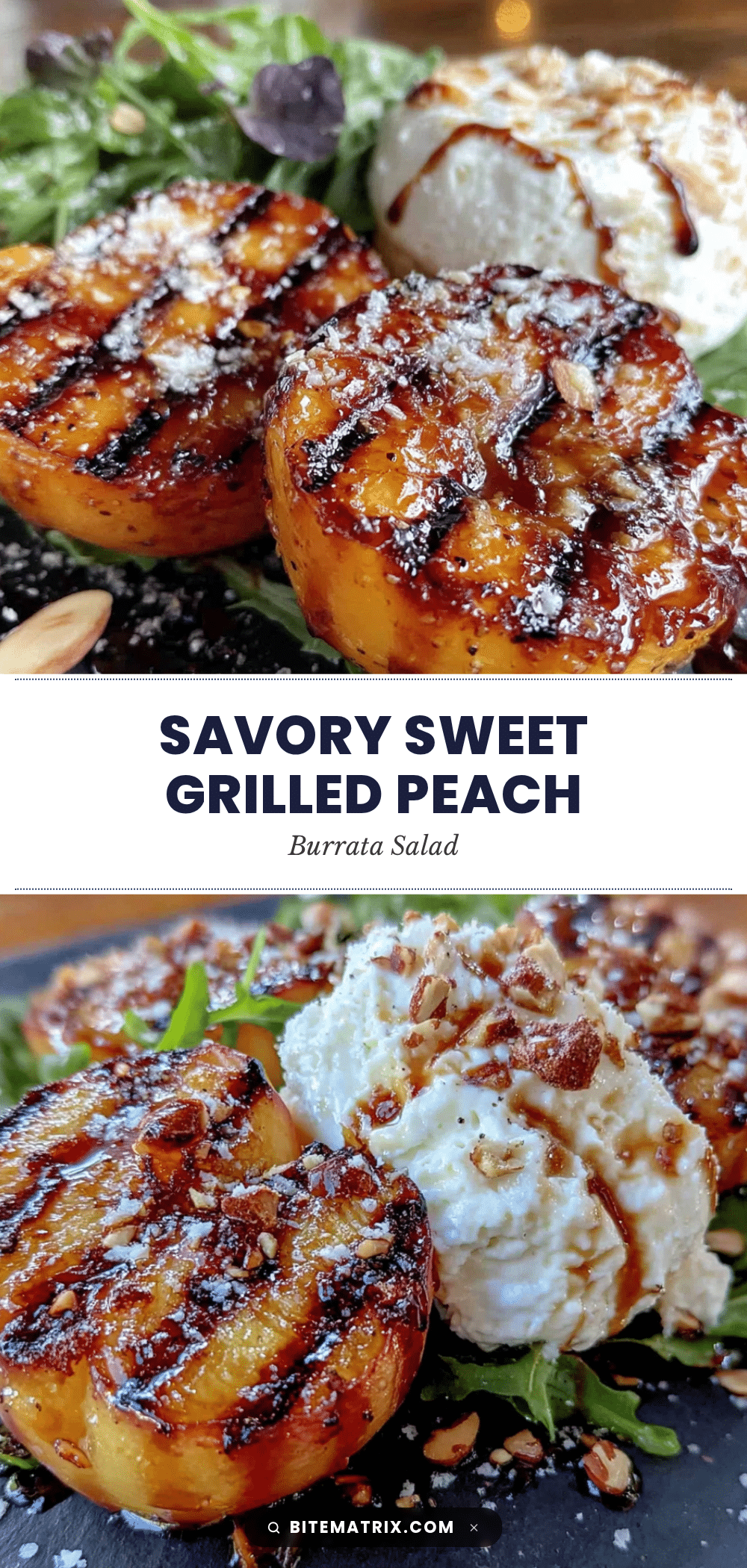 grilled peach burrata salad recipe