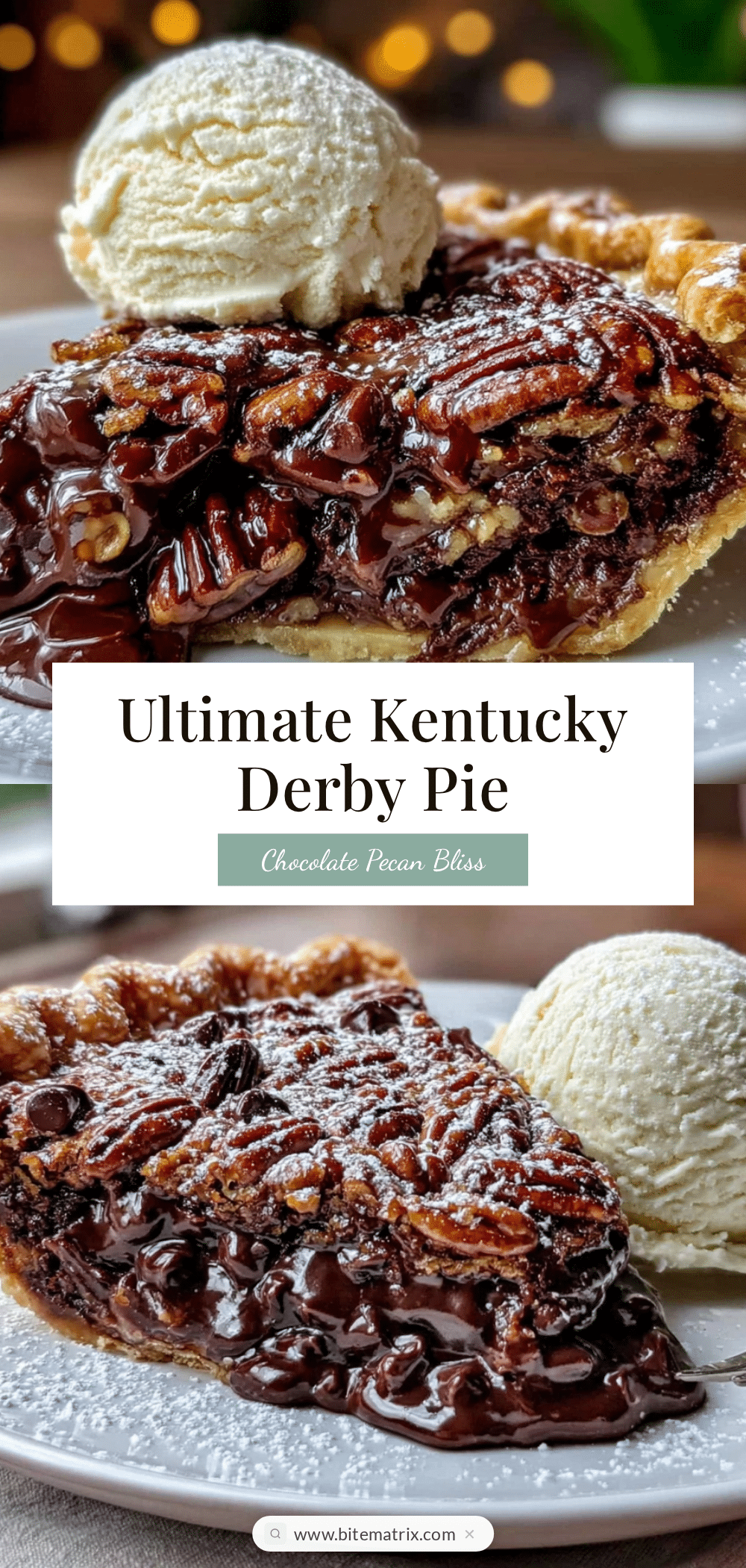 Kentucky Derby pie with chocolate chips and pecans recipe