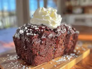 moist chocolate zucchini bread with Greek yogurt - featured image