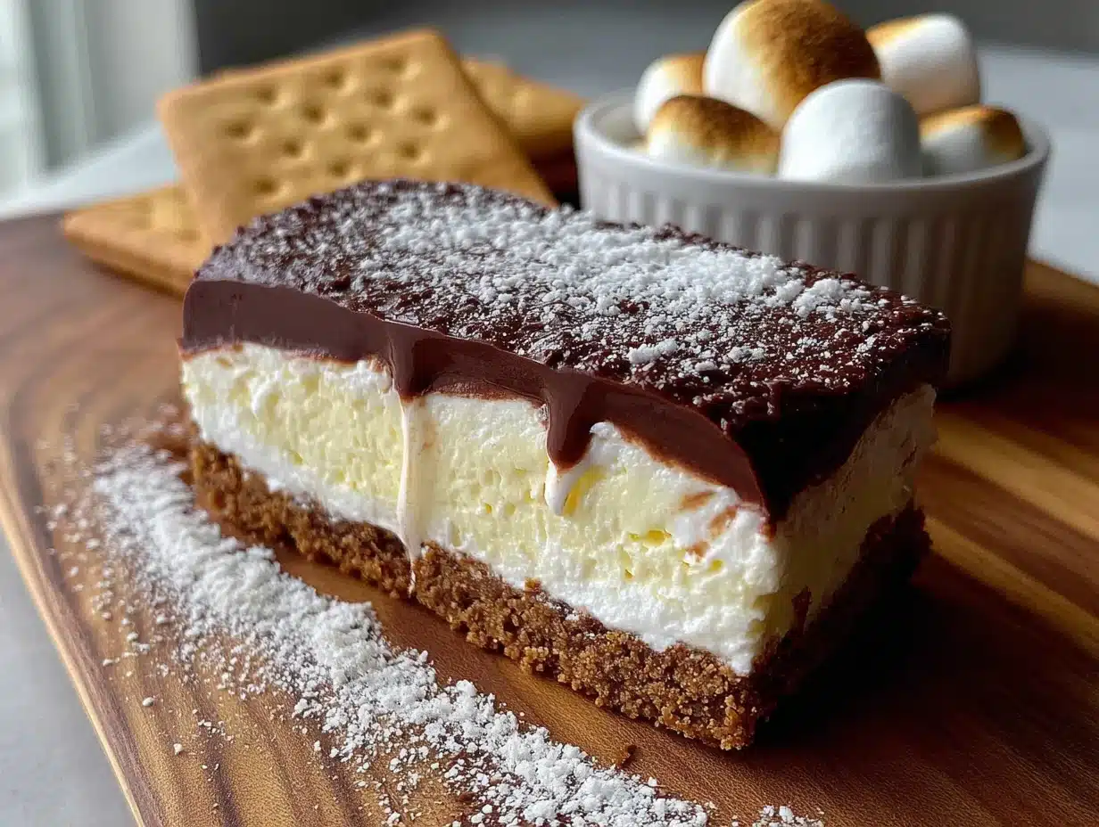 no-bake smores icebox bars - featured image