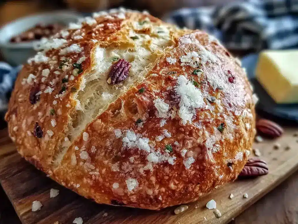 pumpkin sourdough discard bread - featured image