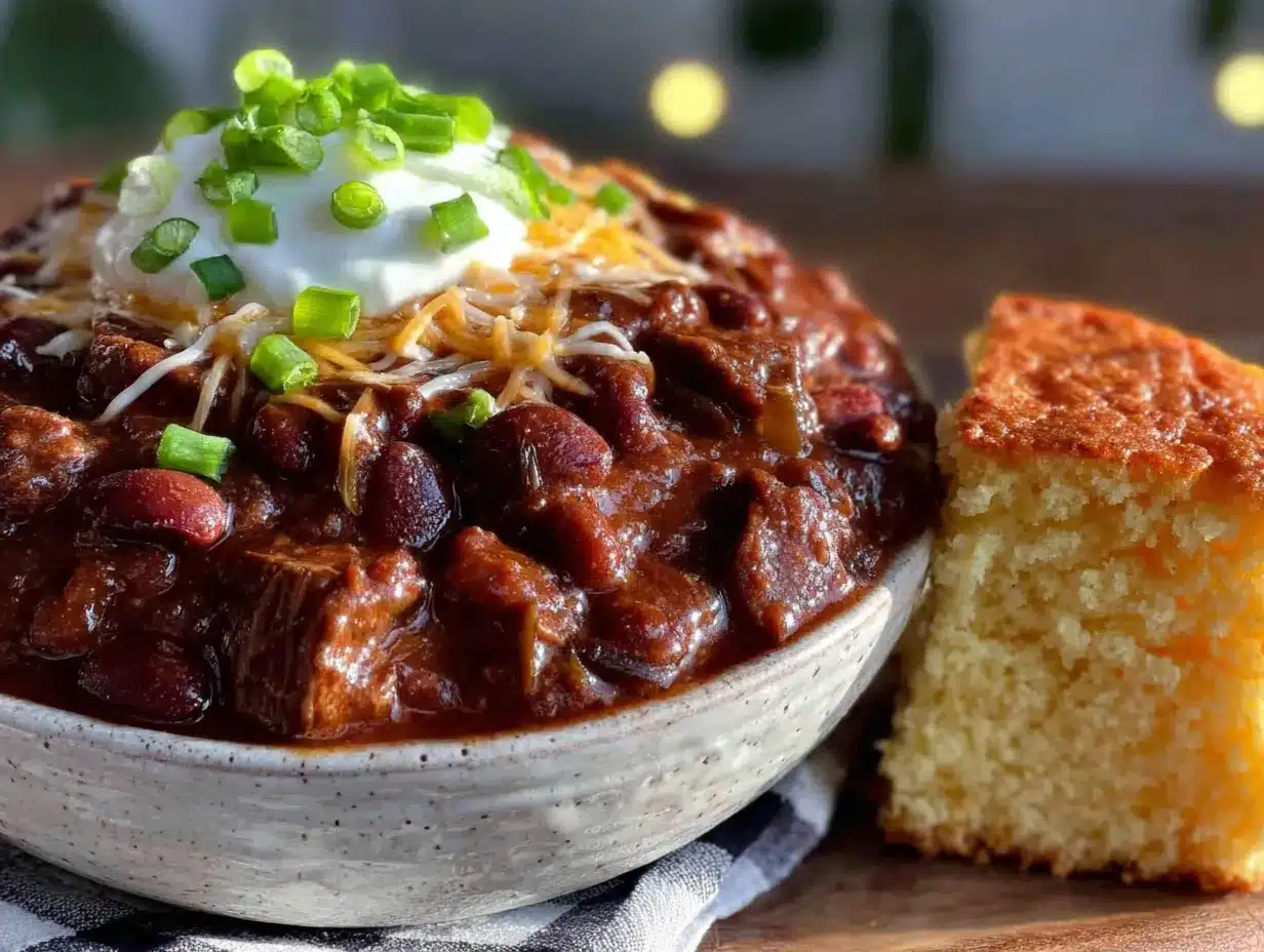 slow cooker game day chili preparation steps