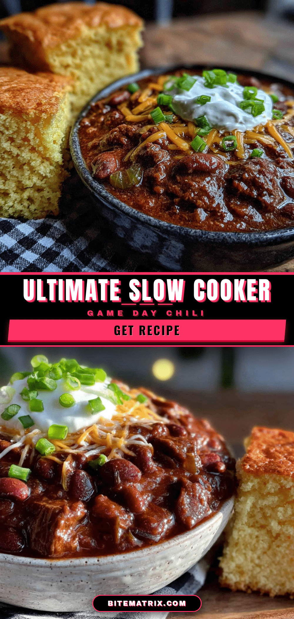 slow cooker game day chili recipe
