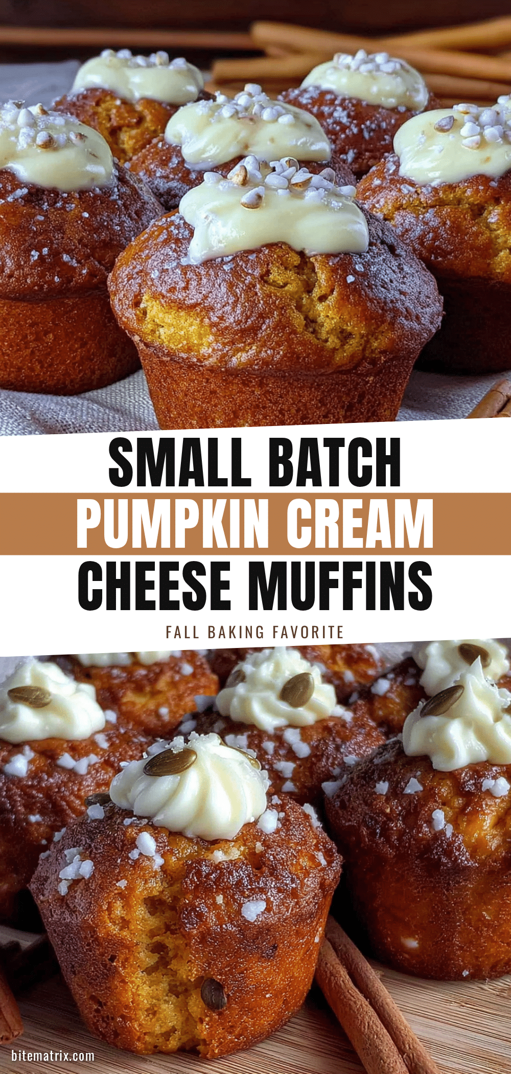 small-batch pumpkin cream cheese muffins recipe