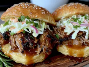 smoky pulled pork sliders - featured image