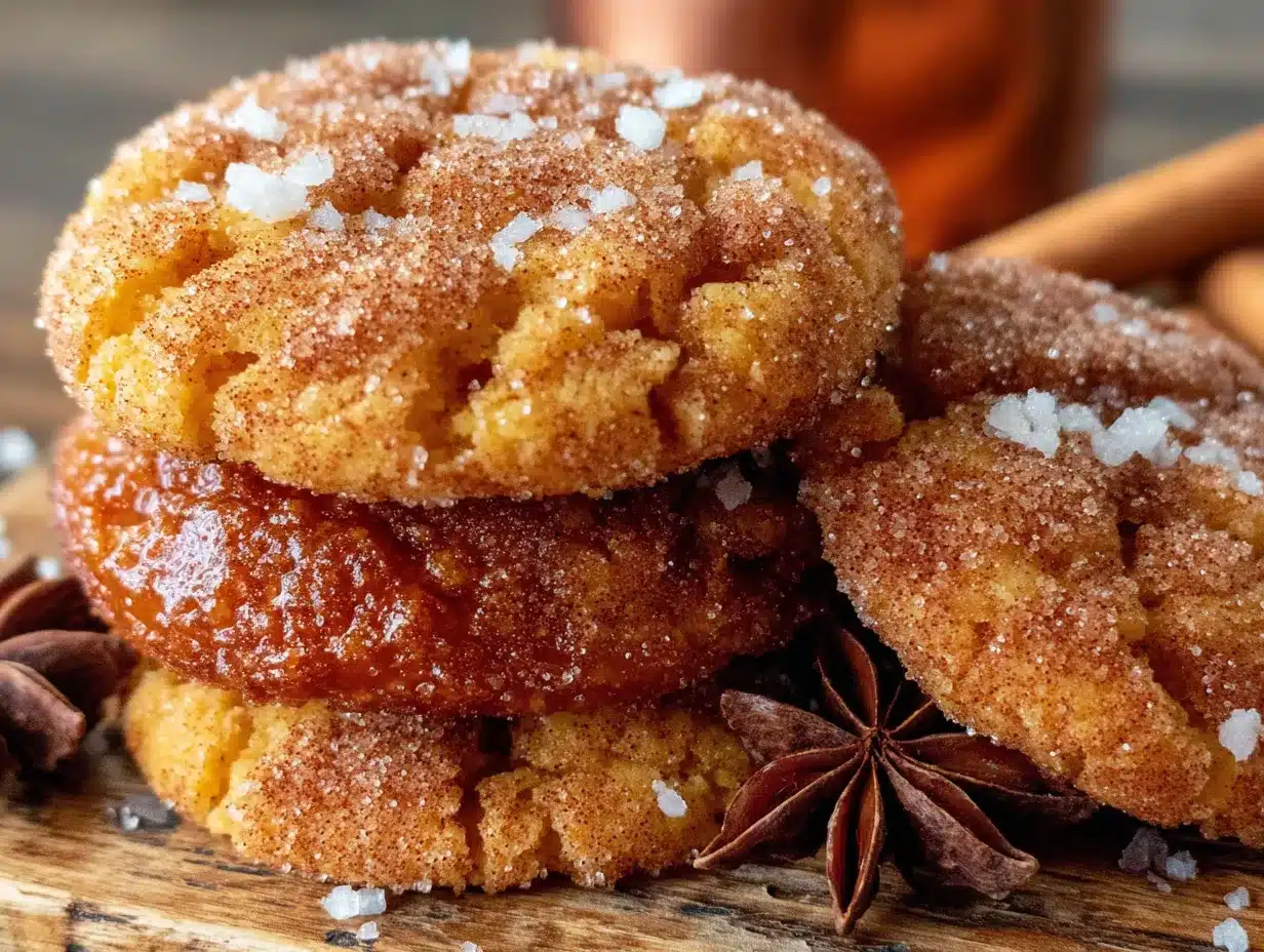 soft baked pumpkin snickerdoodle cookies preparation steps
