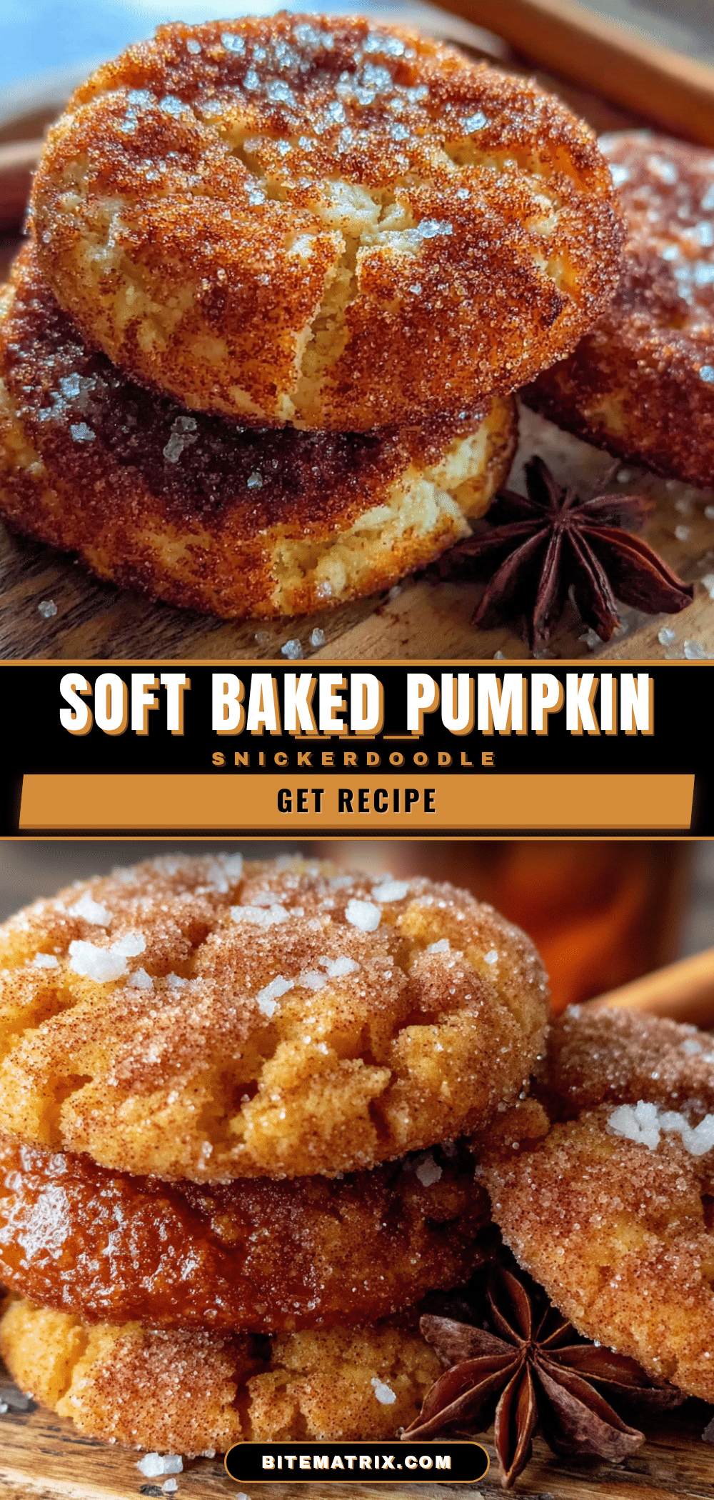 soft baked pumpkin snickerdoodle cookies recipe