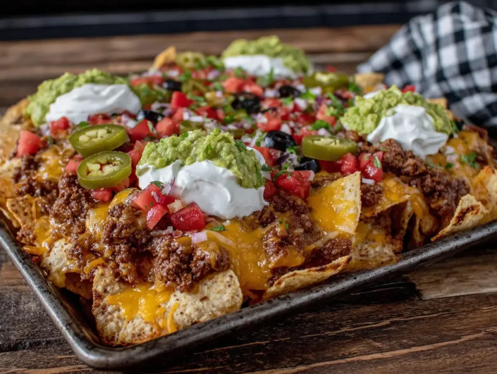 tailgate beef nachos - featured image
