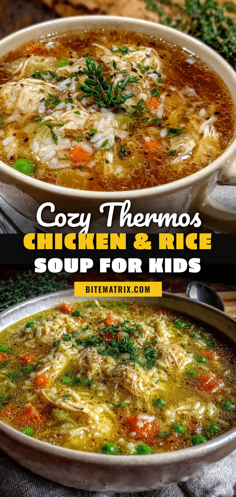thermos chicken and rice soup for kids recipe